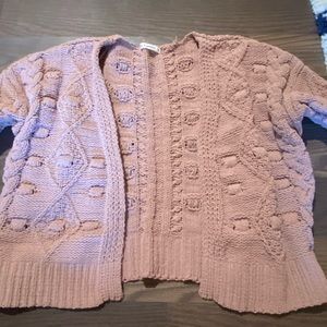 women’s mavi pink sweater cover up